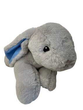 Dan Dee Easter Bunny Rabbit Plush Gray Blue Ears Soft 12" Stuffed Animal